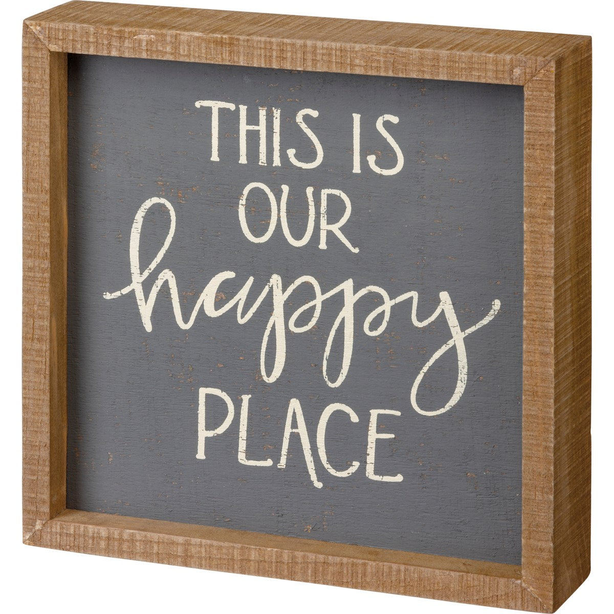 Inset Box Sign - Happy Place